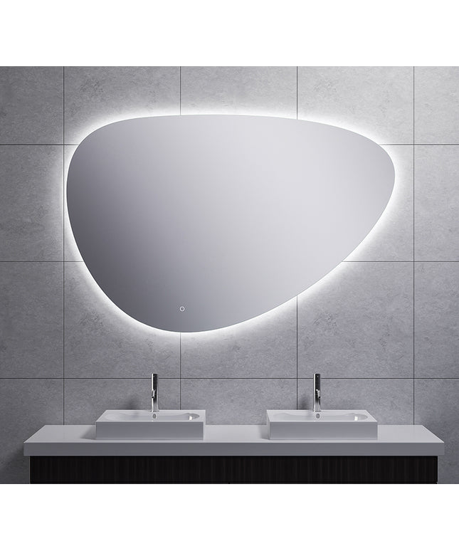 Wiesbaden Uovo ovale badkamerspiegel met LED 140 cm | Schwertz & Co