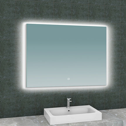 Wiesbaden Soul badkamerspiegel rechthoek 100 x 80 cm met LED | Schwertz & Co