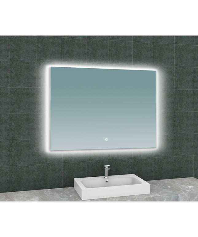 Wiesbaden Soul badkamerspiegel rechthoek 100 x 80 cm met LED | Schwertz & Co