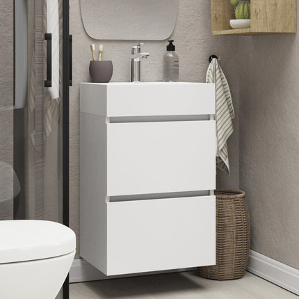Xellanz Mini badmeubelset 45 cm glans wit - detailfoto | Schwertz & Co