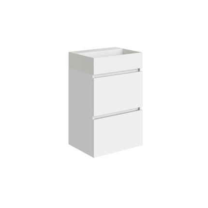 Xellanz Mini badmeubelset 45 cm glans wit met wastafel | Schwertz & Co