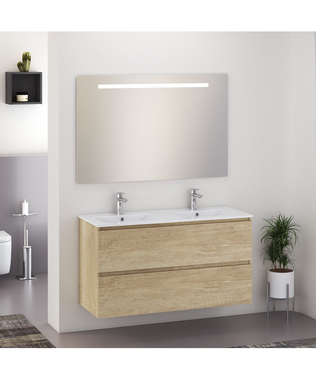 Xellanz Sephia badmeubelset 120 cm nature met dubbele wastafel | Schwertz & Co