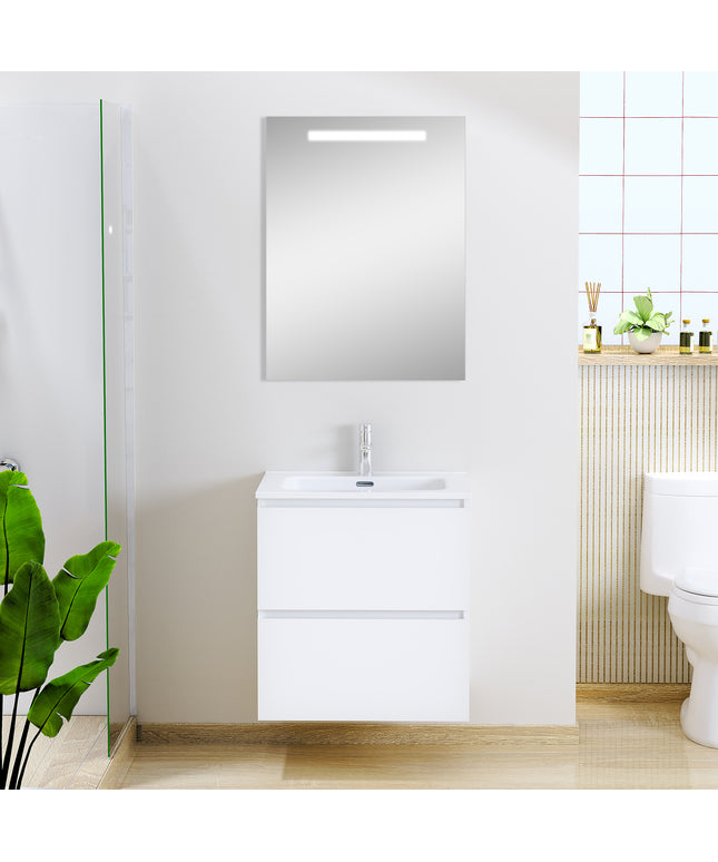 Xellanz Sephia badmeubelset 60 cm mat wit met LED spiegel | Schwertz & Co