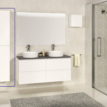 Xellanz Sephia kolomkast 140 x 30 x 25 cm mat wit | Schwertz & Co