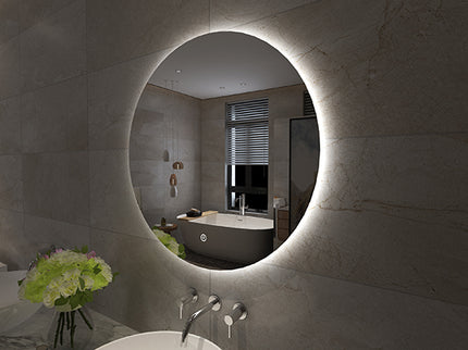 Xellanz Giro ronde spiegel met LED 80 cm - detailfoto | Schwertz & Co