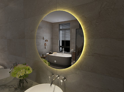 Xellanz Giro ronde spiegel met touch-button 80 cm - detailfoto | Schwertz & Co