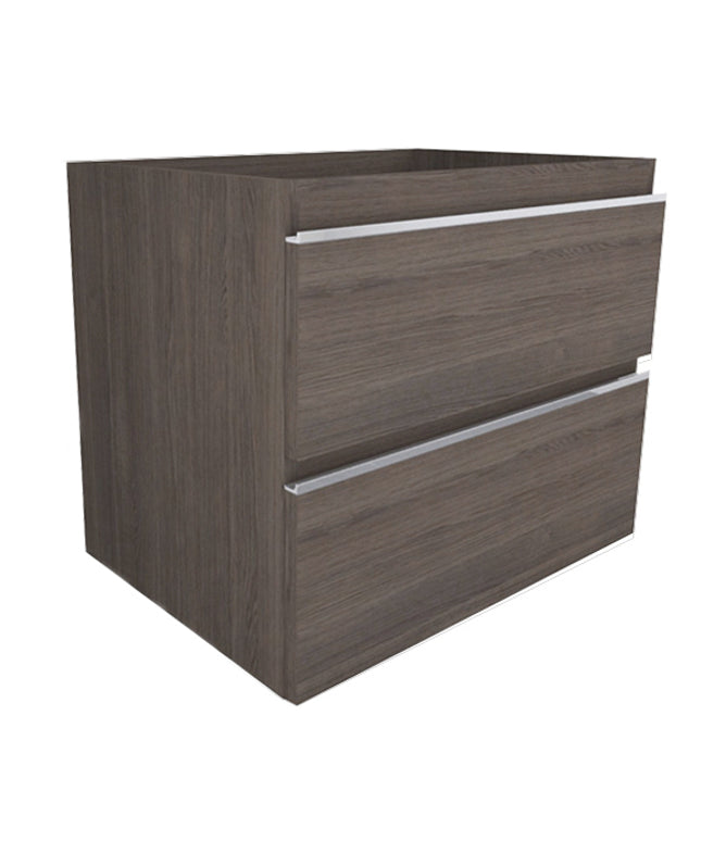 Xellanz Tigris wastafelonderkast met 2 laden 60 x 46 cm houtnerf grijs | Schwertz & Co