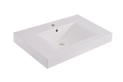 Xellanz Tigris wastafel 60 x 46 cm kunstmarmer glans wit | Schwertz & Co