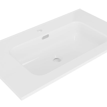 Wiesbaden Bajo wastafel 80 x 46 cm keramiek glans wit | Schwertz & Co
