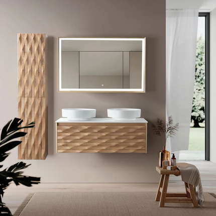 ALONI Wastafelblad MDF – 118 cm – Mat Wit