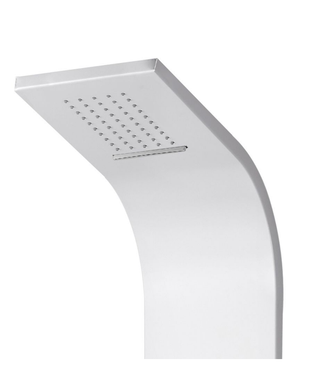 ALONI douchepaneel – wit – thermostatisch met hand- en hoofddouche