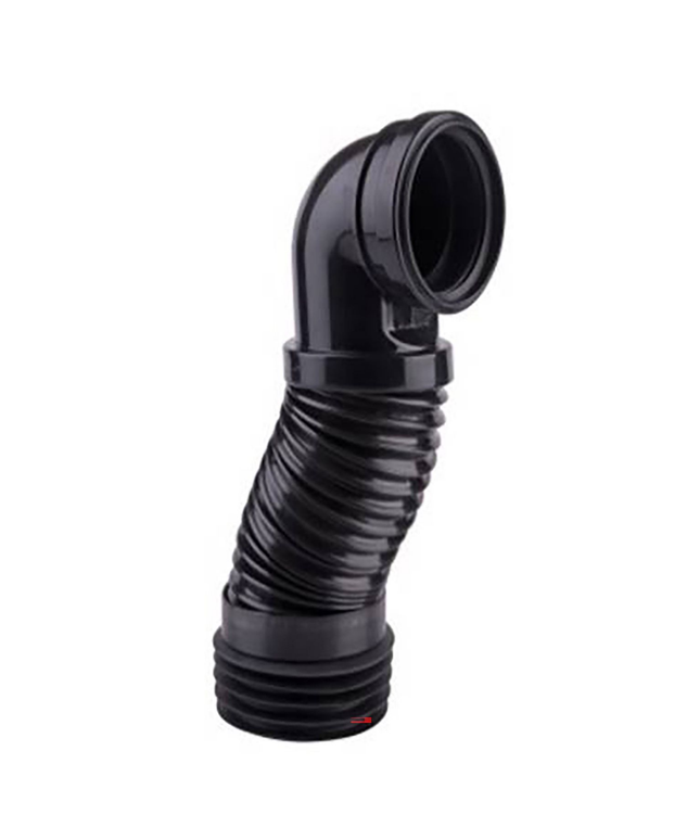 ALONI wand aansluitbocht 90° – Flexibel conisch Ø90-110 – Lengte 66 cm