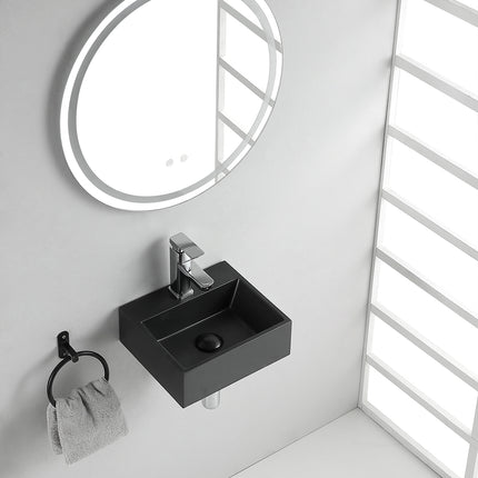 Wiesbaden Leto fontein quartz zwart - detailfoto | Schwertz & Co