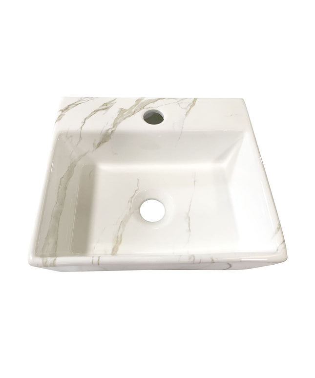 Wiesbaden Leto fontein 33,5 x 29 cm keramiek carrara - sfeerfoto | Schwertz & Co