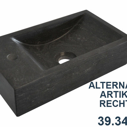 Wiesbaden Raw fontein links 40 x 22 cm hardsteen gezoet | Schwertz & Co
