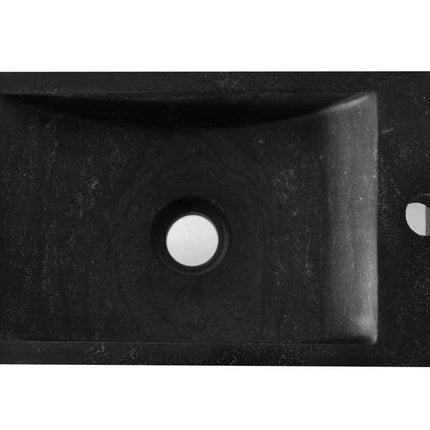 Wiesbaden Raw fontein rechts 40 x 22 cm hardsteen gezoet - detailfoto oppervlak | Schwertz & Co