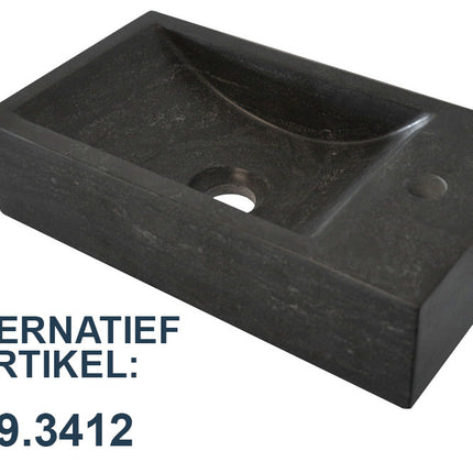 Wiesbaden Raw fontein rechts 40 x 22 cm hardsteen gezoet | Schwertz & Co