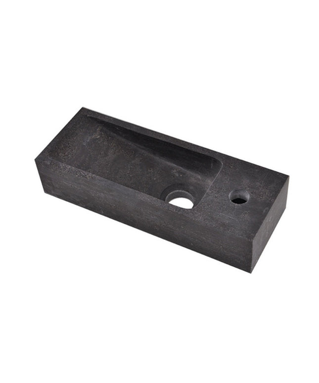 Wiesbaden Raw smalle fontein rechts 38 x 14 cm hardsteen gezoet - sfeerfoto | Schwertz & Co