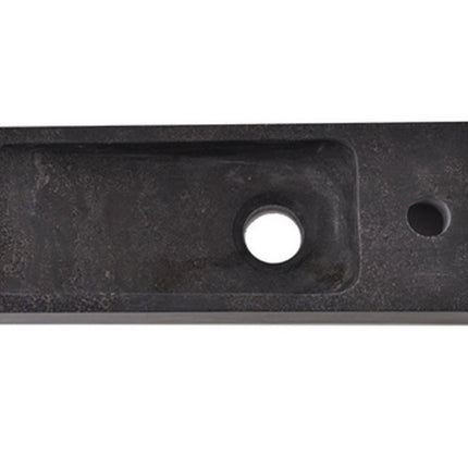 Wiesbaden Raw smalle fontein rechts 38 x 14 cm hardsteen gezoet - detailfoto oppervlak | Schwertz & Co