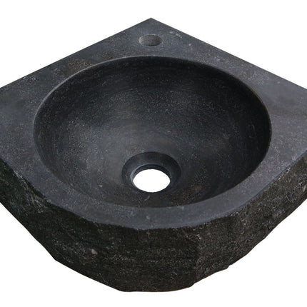 Wiesbaden Raw hoekfontein hamerslag 30 x 30 cm hardsteen gezoet | Schwertz & Co