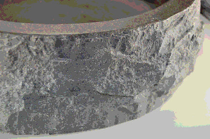 Wiesbaden Raw waskom rond hamerslag hardsteen gezoet 40 x 12 cm - detailfoto | Schwertz & Co