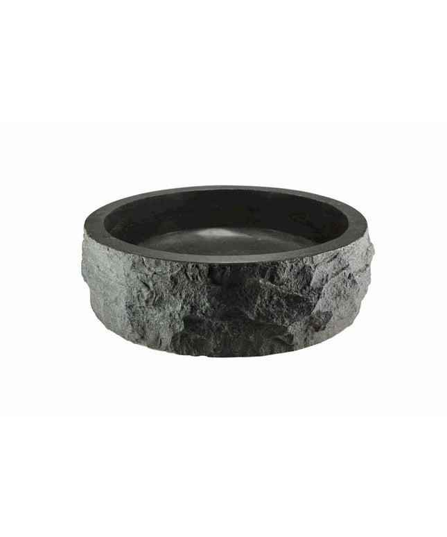 Wiesbaden Raw waskom rond hamerslag hardsteen gezoet 40 x 12 cm | Schwertz & Co