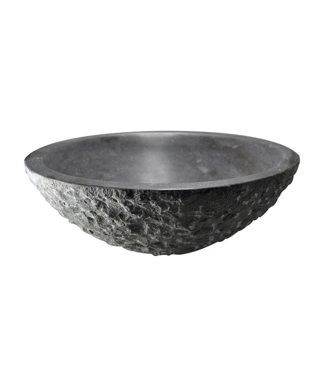 Wiesbaden Raw waskom rond hamerslag hardsteen gezoet 42 x 14 cm - detailfoto | Schwertz & Co