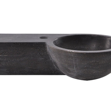 Wiesbaden Raw fontein links rond 40 x 23 cm hardsteen gezoet | Schwertz & Co