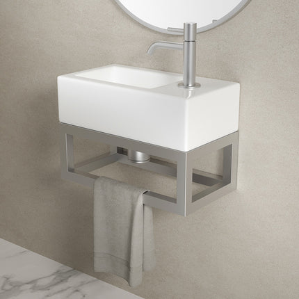 Wiesbaden Nick frame voor fontein 39,5 cm RVS - sfeerfoto | Schwertz & Co