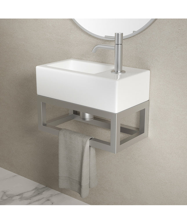 Wiesbaden Nick frame voor fontein 39,5 cm RVS - sfeerfoto | Schwertz & Co