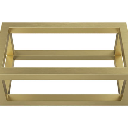Wiesbaden Nick frame voor fontein geborsteld messing - detailfoto | Schwertz & Co