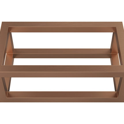 Wiesbaden Nick frame voor fontein geborsteld brons koper - detailfoto | Schwertz & Co