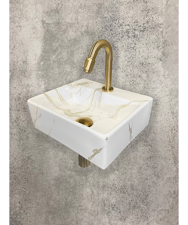Wiesbaden Leto fonteinset 33,5 x 29 cm carrara | Schwertz & Co
