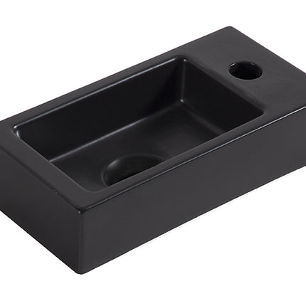 Wiesbaden Rhea S mini fonteinset rechts quartz mat zwart - sfeerfoto | Schwertz & Co