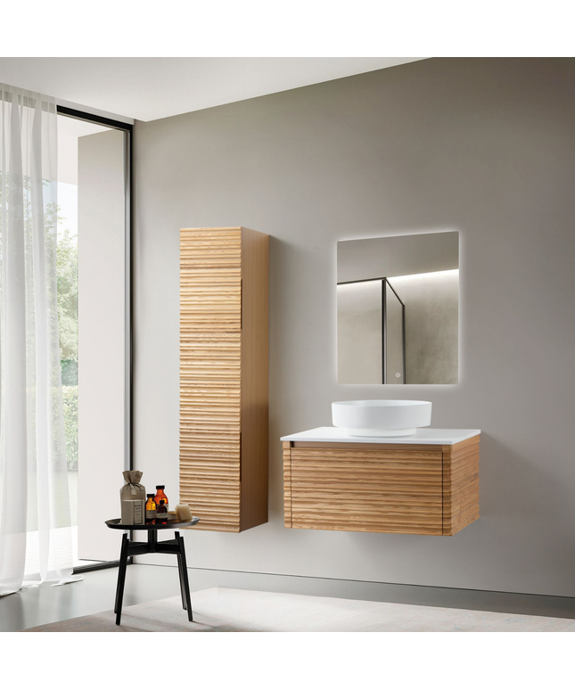 ALONI Wastafelblad MDF – 56 cm – Glanzend Wit