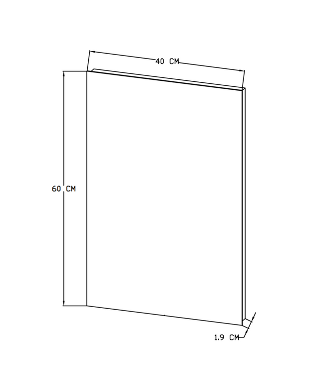 ALONI MKADO toiletspeigel – met lijst – 40x60x1,9 cm – Wit marmer