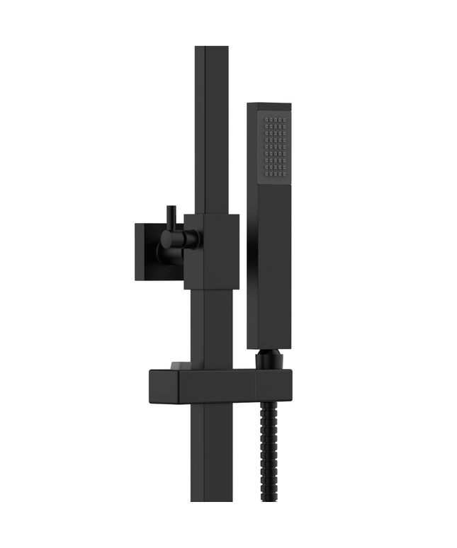 ALONI douchekolom Quadro – mat zwart