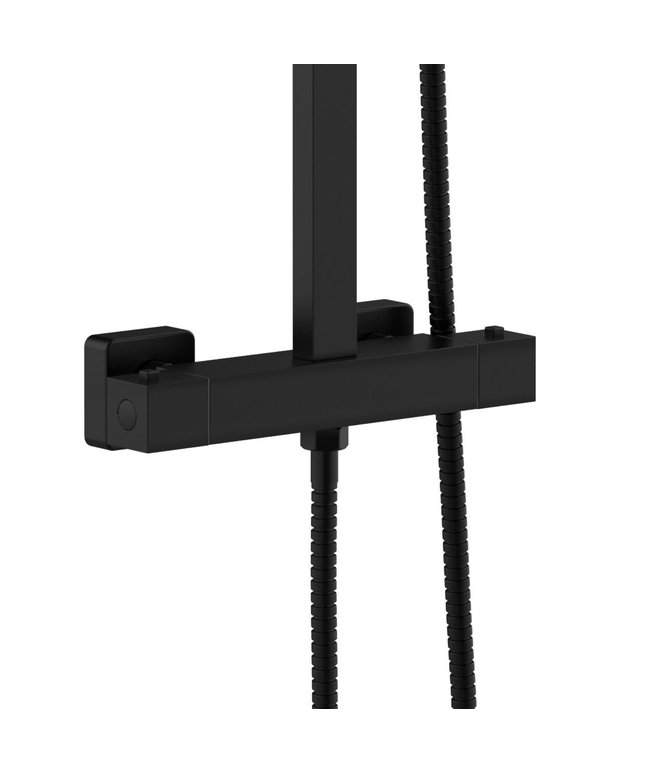 ALONI douchekolom Quadro – mat zwart