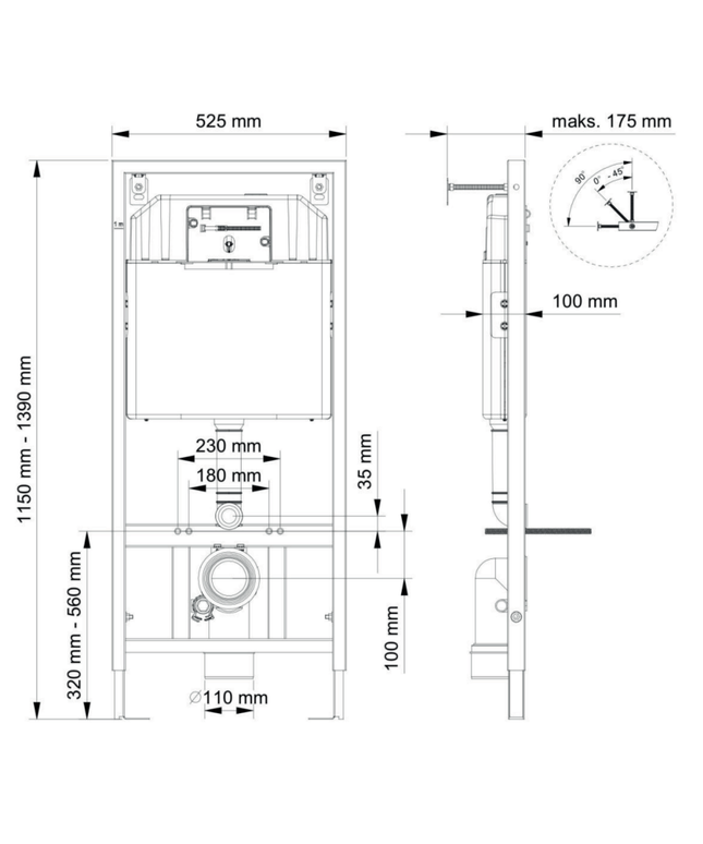 Aloni inbouwreservoir