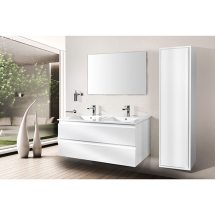 ALONI SALLY wastafelonderkast – 120 cm – Glanzend wit