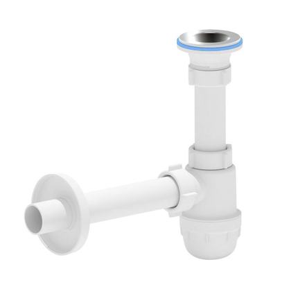 ALONI bekersifon met afvoerrooster – Ø32 mm – Wit