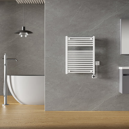 Wiesbaden Elara elektrische radiator Smart WiFi 60 cm glans wit - sfeerfoto | Schwertz & Co