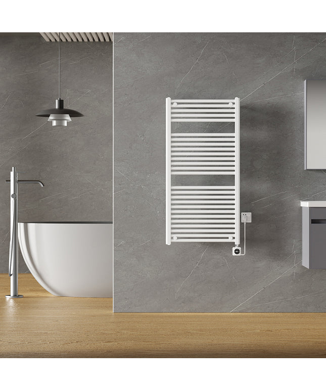 Wiesbaden Elara elektrische radiator 118,5 x 60 cm glans wit - detailfoto | Schwertz & Co