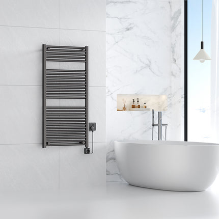 Wiesbaden Elara elektrische radiator gunmetal - detailfoto | Schwertz & Co