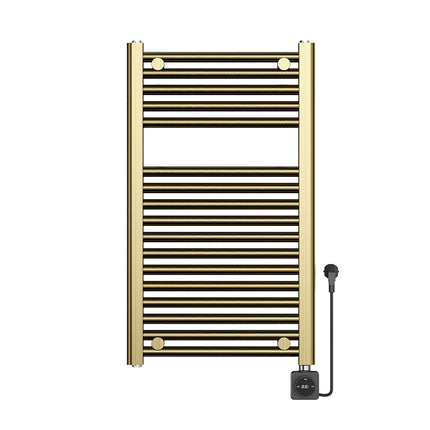 Wiesbaden Elara elektrische radiator 76,6 x 45 cm geborsteld messing | Schwertz & Co