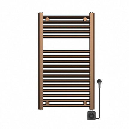 Wiesbaden Elara elektrische radiator 76,6 x 45 cm geborsteld brons koper | Schwertz & Co