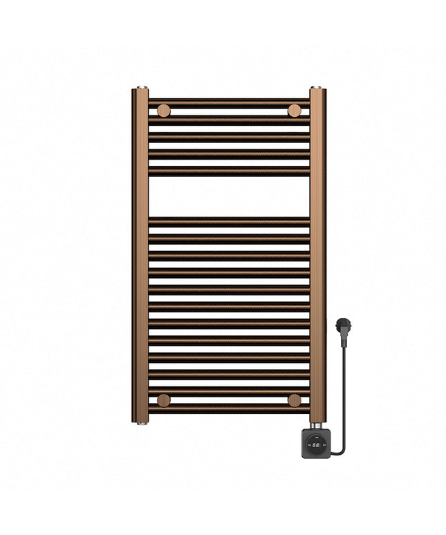 Wiesbaden Elara elektrische radiator 76,6 x 45 cm geborsteld brons koper | Schwertz & Co