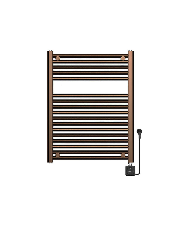 Wiesbaden Elara elektrische radiator Smart WiFi geborsteld brons koper | Schwertz & Co