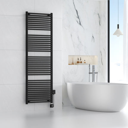 Wiesbaden Elara elektrische radiator Smart WiFi 181,7 x 60 cm mat zwart - sfeerfoto | Schwertz & Co