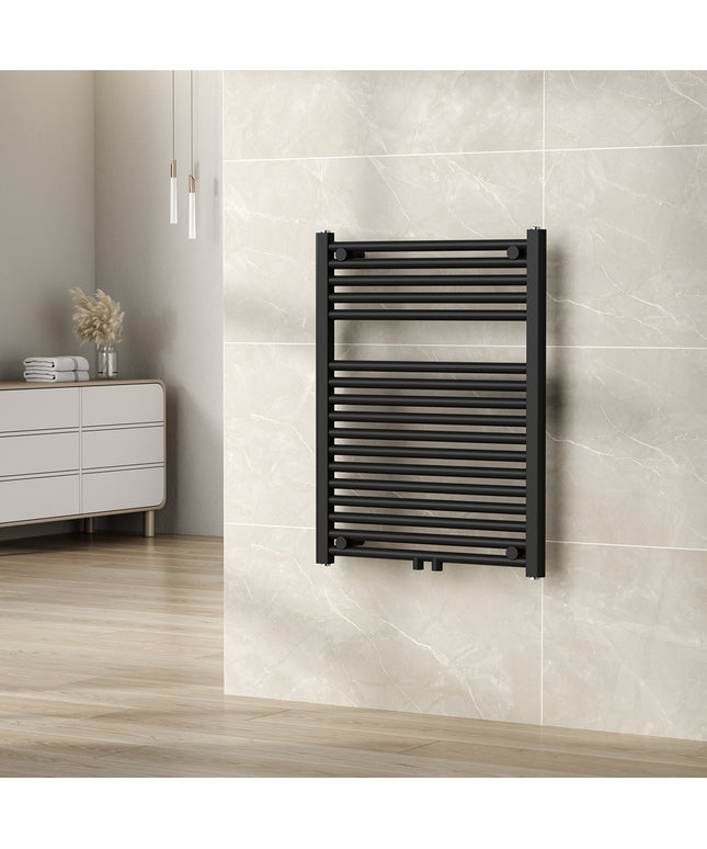 Wiesbaden Elara sierradiator 76,6 x 60 cm mat zwart - sfeerfoto | Schwertz & Co